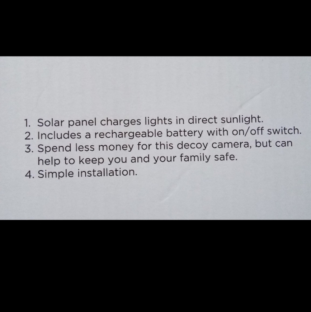 Room Essentials White Solar Decoy Camera - Picture 4 of 4